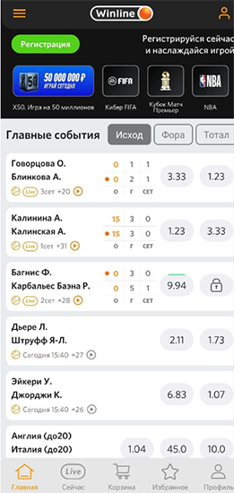 Приложение БК Винлайн